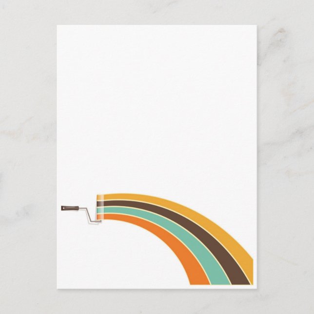 Carte Postale Peinture aux couleurs rétro (Devant)