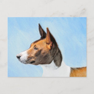 Carte Postale Peinture Basenji - Belle Art Original
