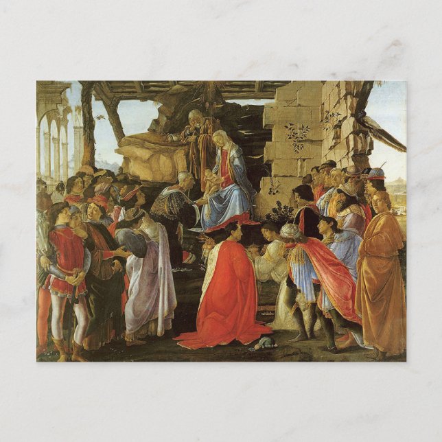 Carte Postale Peinture Botticelli Renaissance (Devant)