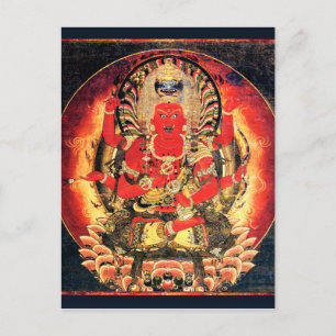 Carte Postale Peinture bouddhiste Aizen Myoo du 14ème siècle