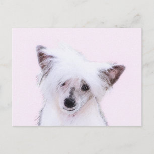 Carte Postale Peinture chinoise en poudre - Art Chien
