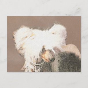 Carte Postale Peinture Chinoise sans cheveux peint art original 