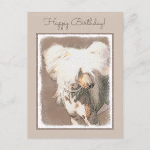 Carte Postale Peinture Chinoise sans cheveux peint art original