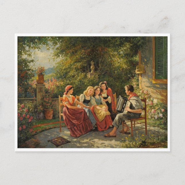 Carte postale Peinture classique (Devant)