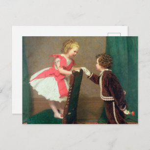 Carte Postale Peinture classique vintage d'enfants victoriens