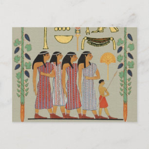 Carte Postale peinture colorée de l'immense pharaon égyptien ant