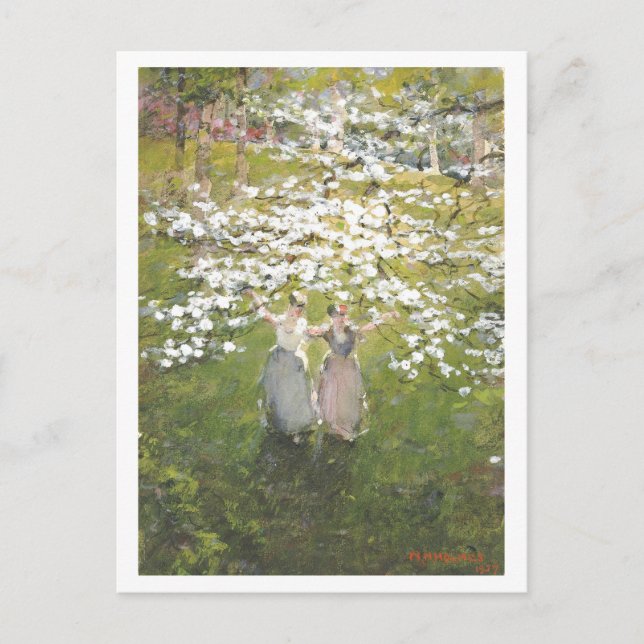 Carte Postale Peinture d'amitié/Fraternité Fleurs (Devant)