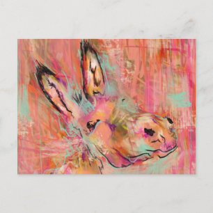 Carte Postale peinture d'âne