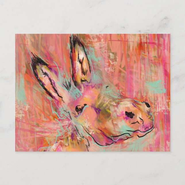 Carte Postale peinture d'âne (Devant)