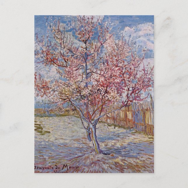 Carte Postale Peinture d'arbre par Vincent Van Gogh (Devant)