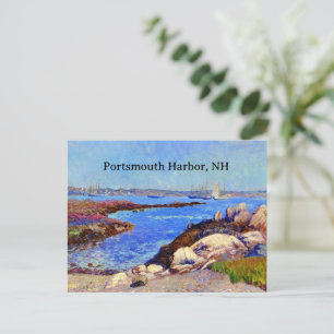 Carte Postale Peinture d'art fin du port de Portsmouth, NH