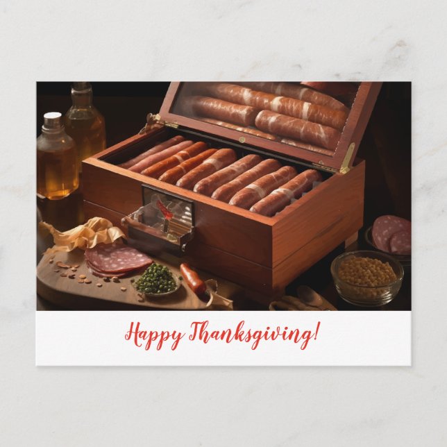 Carte Postale Peinture d'automne de Thanksgiving (Devant)