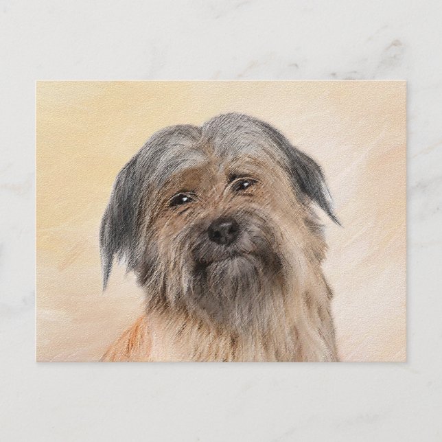 Carte Postale Peinture de berger pyrénéenne - Cute Original Chie (Devant)