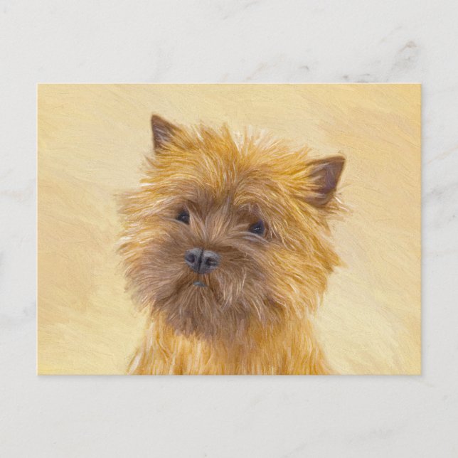 Carte Postale Peinture de Cairn Terrier - Cute Original Chien Ar (Devant)