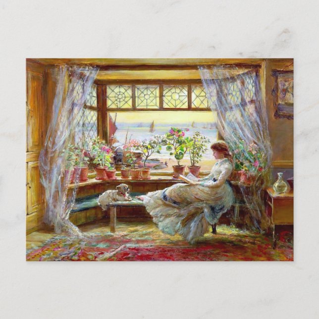 Carte Postale Peinture de Charles James Lewis représentant une f (Devant)
