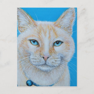 Carte Postale Peinture de chats de Marshmallow