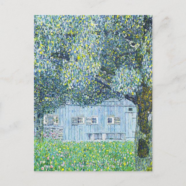 Carte Postale Peinture de ferme par Gustav Klimt  (Devant)