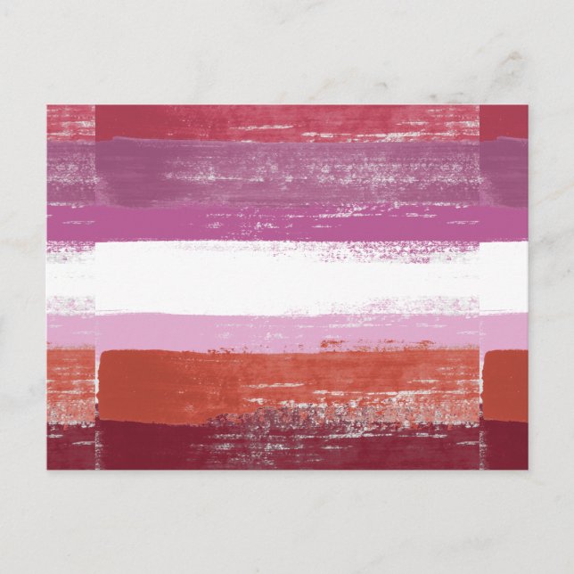 Carte Postale Peinture de fierté lesbienne (Devant)