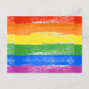 Carte Postale Peinture de fierté LGBT