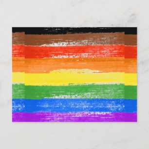 Carte Postale Peinture de fierté LGBTQIA+