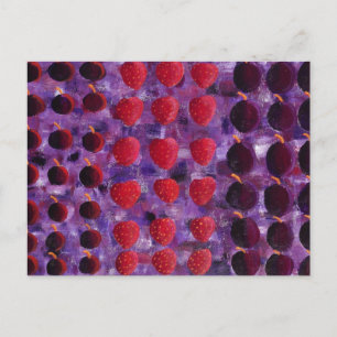 Carte Postale Peinture de fruits rouges