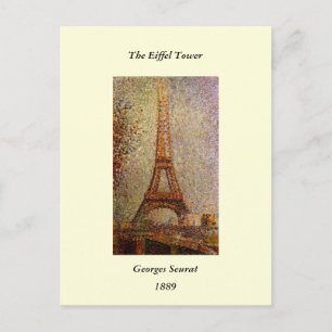 Carte Postale Peinture de Georges Seurat : La Tour Eiffel (1889)