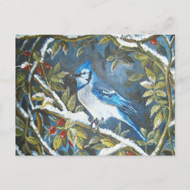 Carte Postale Peinture de jais bleu (Devant)