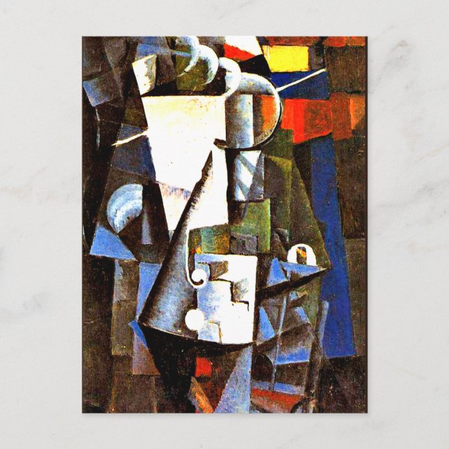 Carte Postale peinture de Kazimir Malevich, Vanity Box, (Devant)