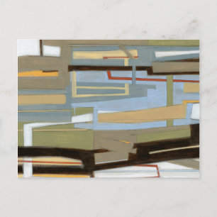 Carte Postale Peinture de la liberté d'expression moderne par No