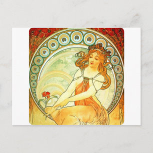 Carte Postale Peinture. De la série Arts de Mucha