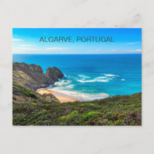Carte Postale Peinture de l'eau de l'océan Algarve Portugal
