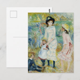 Carte Postale Peinture de l'enfance côtière Renoir Cottagecore