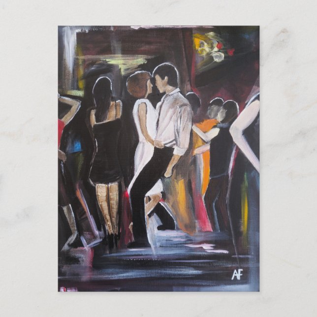 Carte Postale Peinture de Mambo Night par Alfred Fox (Devant)