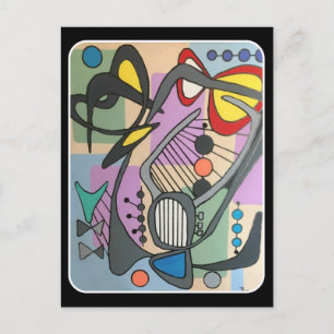 Carte Postale Peinture de 'Mid Century Mod Spider Song' sur une