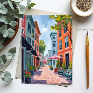 Carte Postale Peinture de Newport Rhode Island