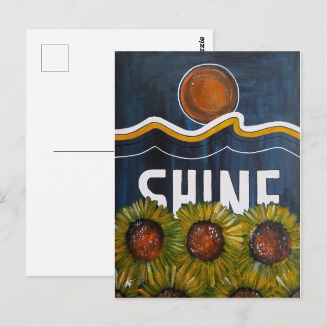 Carte Postale Peinture de Nuits d'été par Alfred Fox (Devant / Derrière)