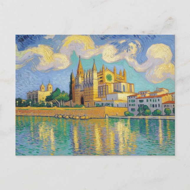 Carte Postale Peinture de Palma de Majorque (Devant)