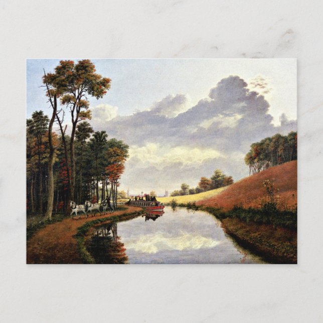 Carte Postale Peinture de Pittsford sur le canal Érié (Devant)