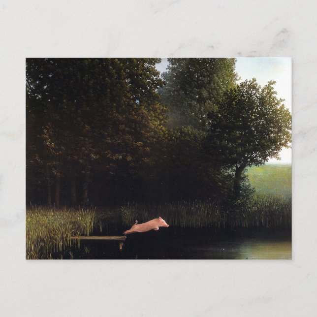 Carte Postale Peinture de porc Kohler (Devant)