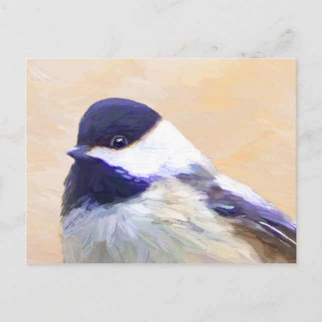 Carte Postale Peinture de poulet - Art original pour oiseaux (Devant)