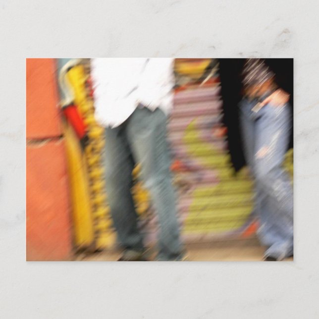 Carte Postale peinture de rue (Devant)