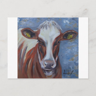 Carte Postale Peinture de vache, Décor de vache, Vache d'art, Va