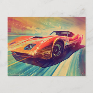 Carte Postale Peinture de voiture vintage II (deux)