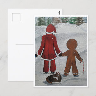 Carte Postale Peinture des amis de Festive par Alfred Fox Collec