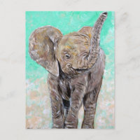 Peinture des éléphants de bébé