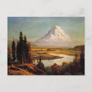Carte Postale peinture du mont Rainier par Albert Bierstadt