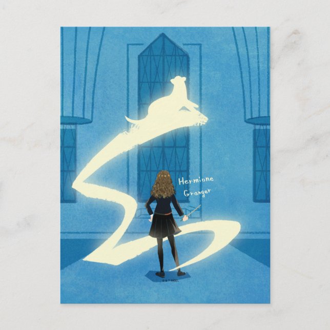 Carte Postale Peinture du Patronus d'Hermione Granger (Devant)