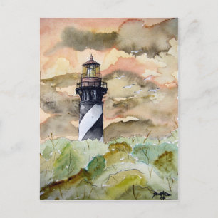 Carte Postale Peinture du phare St Augustine Florida