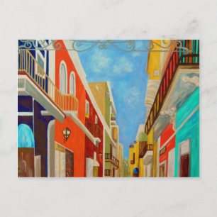 Carte Postale Peinture du Vieux San Juan