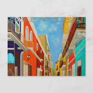 Carte Postale Peinture du Vieux San Juan